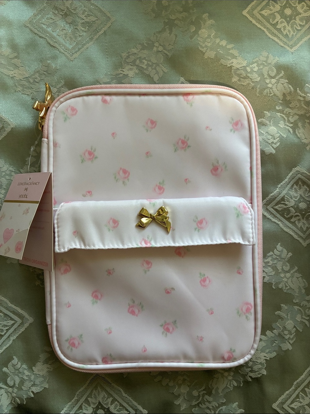 Love Shack  Fancy electronics Organizer with Gold Accent
